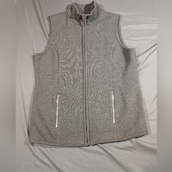 Karen Scott Jackets & Blazers - Karen Scott Sport Charcoal Tee